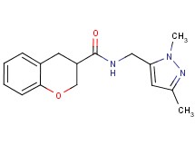 N-[(1,3-dimethyl-1H-pyrazol-5-yl)methyl]chromane-3-carboxamide