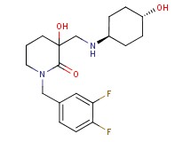 1-(3,4-difluorobenzyl)-3-hydroxy-3-{[(trans-4-hydroxycyclohexyl)amino]methyl}-2-piperidinone