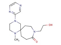 9-(2-hydroxyethyl)-1-methyl-4-(2-pyrazinyl)-1,4,9-triazaspiro[5.6]dodecan-10-one