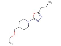 4-(ethoxymethyl)-1-(5-propyl-1,3,4-oxadiazol-2-yl)piperidine