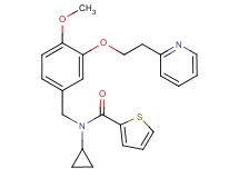 N-cyclopropyl-N-{4-methoxy-3-[2-(2-pyridinyl)ethoxy]benzyl}-2-thiophenecarboxamide