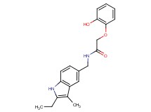 N-[(2-ethyl-3-methyl-1H-indol-5-yl)methyl]-2-(2-hydroxyphenoxy)acetamide