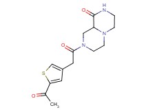 8-[(5-acetyl-3-thienyl)acetyl]hexahydro-2H-pyrazino[1,2-a]pyrazin-1(6H)-one