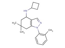 N-cyclobutyl-6,6-dimethyl-1-(2-methylphenyl)-4,5,6,7-tetrahydro-1H-indazol-4-amine