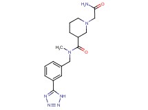 1-(2-amino-2-oxoethyl)-N-methyl-N-[3-(1H-tetrazol-5-yl)benzyl]-3-piperidinecarboxamide