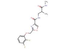 2-[(2,3-difluorophenoxy)methyl]-N-[2-methyl-3-(methylamino)-3-oxopropyl]-1,3-oxazole-4-carboxamide