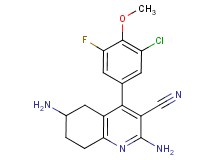 2,6-diamino-4-(3-chloro-5-fluoro-4-methoxyphenyl)-5,6,7,8-tetrahydroquinoline-3-carbonitrile