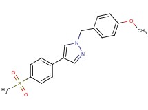 1-(4-methoxybenzyl)-4-[4-(methylsulfonyl)phenyl]-1H-pyrazole