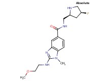 N-{[(2S,4S)-4-fluoro-2-pyrrolidinyl]methyl}-2-[(2-methoxyethyl)amino]-1-methyl-1H-benzimidazole-5-carboxamide dihydrochloride