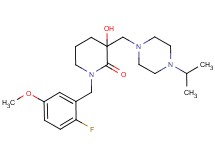 1-(2-fluoro-5-methoxybenzyl)-3-hydroxy-3-[(4-isopropylpiperazin-1-yl)methyl]piperidin-2-one