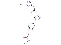 2-(4-{4-[2-(methylamino)-2-oxoethoxy]phenyl}-1H-pyrazol-1-yl)-N-(2-methyl-2H-1,2,3-triazol-4-yl)acetamide