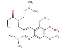 N-[2-(dimethylamino)ethyl]-N-{[2-(dimethylamino)-5,6,7-trimethoxy-3-quinolinyl]methyl}propanamide