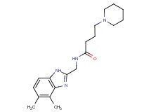 N-[(4,5-dimethyl-1H-benzimidazol-2-yl)methyl]-4-(1-piperidinyl)butanamide