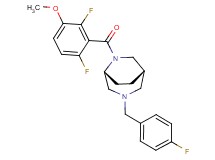 (1S*,5R*)-6-(2,6-difluoro-3-methoxybenzoyl)-3-(4-fluorobenzyl)-3,6-diazabicyclo[3.2.2]nonane
