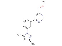 4-[3-(3,5-dimethyl-1H-pyrazol-1-yl)phenyl]-6-(methoxymethyl)pyrimidine
