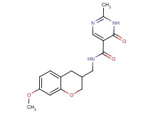 N-[(7-methoxy-3,4-dihydro-2H-chromen-3-yl)methyl]-2-methyl-6-oxo-1,6-dihydropyrimidine-5-carboxamide