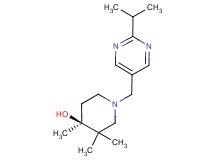 (4S*)-1-[(2-isopropylpyrimidin-5-yl)methyl]-3,3,4-trimethylpiperidin-4-ol