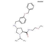 (4R)-4-{[3-(benzyloxy)benzyl]amino}-1-isopropyl-N-(2-methoxyethyl)-L-prolinamide