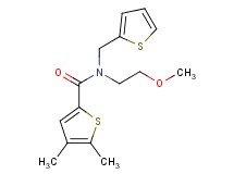 N-(2-methoxyethyl)-4,5-dimethyl-N-(2-thienylmethyl)thiophene-2-carboxamide