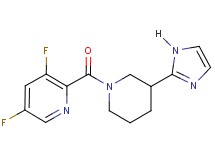 3,5-difluoro-2-{[3-(1H-imidazol-2-yl)piperidin-1-yl]carbonyl}pyridine