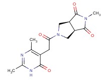 (3aR*,6aS*)-5-[(2,4-dimethyl-6-oxo-1,6-dihydropyrimidin-5-yl)acetyl]-2-methyltetrahydropyrrolo[3,4-c]pyrrole-1,3(2H,3aH)-dione