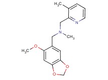 1-(6-methoxy-1,3-benzodioxol-5-yl)-N-methyl-N-[(3-methylpyridin-2-yl)methyl]methanamine
