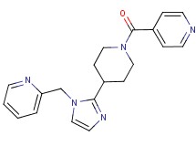 2-{[2-(1-isonicotinoyl-4-piperidinyl)-1H-imidazol-1-yl]methyl}pyridine