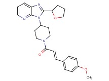 3-{1-[(2E)-3-(4-methoxyphenyl)-2-propenoyl]-4-piperidinyl}-2-(tetrahydro-2-furanyl)-3H-imidazo[4,5-b]pyridine