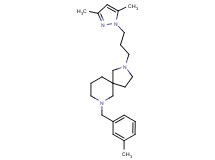 2-[3-(3,5-dimethyl-1H-pyrazol-1-yl)propyl]-7-(3-methylbenzyl)-2,7-diazaspiro[4.5]decane