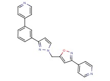 4-[3-(1-{[3-(4-pyridinyl)-5-isoxazolyl]methyl}-1H-pyrazol-3-yl)phenyl]pyridine