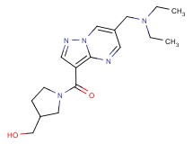 [1-({6-[(diethylamino)methyl]pyrazolo[1,5-a]pyrimidin-3-yl}carbonyl)pyrrolidin-3-yl]methanol
