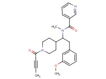 N-[1-[1-(2-butynoyl)-4-piperidinyl]-2-(3-methoxyphenyl)ethyl]-N-methylnicotinamide