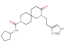 N-cyclopentyl-2-[2-(1H-imidazol-4-yl)ethyl]-3-oxo-2,9-diazaspiro[5.5]undecane-9-carboxamide