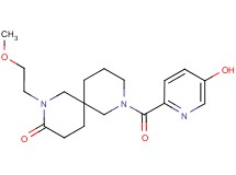 8-[(5-hydroxy-2-pyridinyl)carbonyl]-2-(2-methoxyethyl)-2,8-diazaspiro[5.5]undecan-3-one
