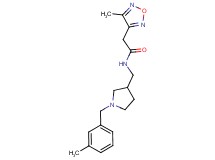 N-{[1-(3-methylbenzyl)pyrrolidin-3-yl]methyl}-2-(4-methyl-1,2,5-oxadiazol-3-yl)acetamide