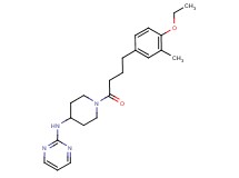 N-{1-[4-(4-ethoxy-3-methylphenyl)butanoyl]piperidin-4-yl}pyrimidin-2-amine