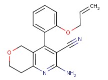 4-[2-(allyloxy)phenyl]-2-amino-7,8-dihydro-5H-pyrano[4,3-b]pyridine-3-carbonitrile