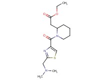 ethyl [1-({2-[(dimethylamino)methyl]-1,3-thiazol-4-yl}carbonyl)-2-piperidinyl]acetate