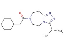 7-(cyclohexylacetyl)-3-isopropyl-6,7,8,9-tetrahydro-5H-[1,2,4]triazolo[4,3-d][1,4]diazepine