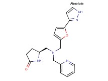 (5S)-5-{[{[5-(1H-pyrazol-3-yl)-2-furyl]methyl}(pyridin-2-ylmethyl)amino]methyl}pyrrolidin-2-one