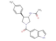 N-[(3S*,4R*)-1-(1H-indol-5-ylcarbonyl)-4-(4-methylphenyl)-3-pyrrolidinyl]acetamide