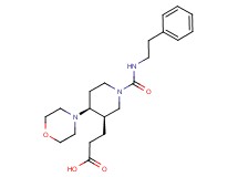 3-((3R*,4S*)-4-morpholin-4-yl-1-{[(2-phenylethyl)amino]carbonyl}piperidin-3-yl)propanoic acid