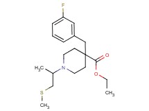 ethyl 4-(3-fluorobenzyl)-1-[1-methyl-2-(methylthio)ethyl]-4-piperidinecarboxylate
