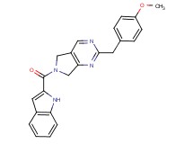 6-(1H-indol-2-ylcarbonyl)-2-(4-methoxybenzyl)-6,7-dihydro-5H-pyrrolo[3,4-d]pyrimidine