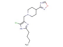 1-[(2-butyl-5-chloro-1H-imidazol-4-yl)methyl]-4-(1,2,4-oxadiazol-3-yl)piperidine