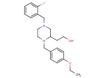 2-[1-(4-ethoxybenzyl)-4-(2-fluorobenzyl)-2-piperazinyl]ethanol