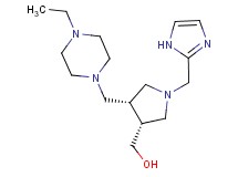 [(3R*,4R*)-4-[(4-ethylpiperazin-1-yl)methyl]-1-(1H-imidazol-2-ylmethyl)pyrrolidin-3-yl]methanol