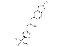 1-(5-tert-butyl-1H-pyrazol-3-yl)-N-methyl-N-[(2-methyl-2,3-dihydro-1H-isoindol-5-yl)methyl]methanamine