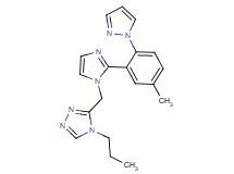 3-({2-[5-methyl-2-(1H-pyrazol-1-yl)phenyl]-1H-imidazol-1-yl}methyl)-4-propyl-4H-1,2,4-triazole