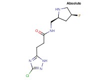 3-(3-chloro-1H-1,2,4-triazol-5-yl)-N-{[(2S,4S)-4-fluoropyrrolidin-2-yl]methyl}propanamide